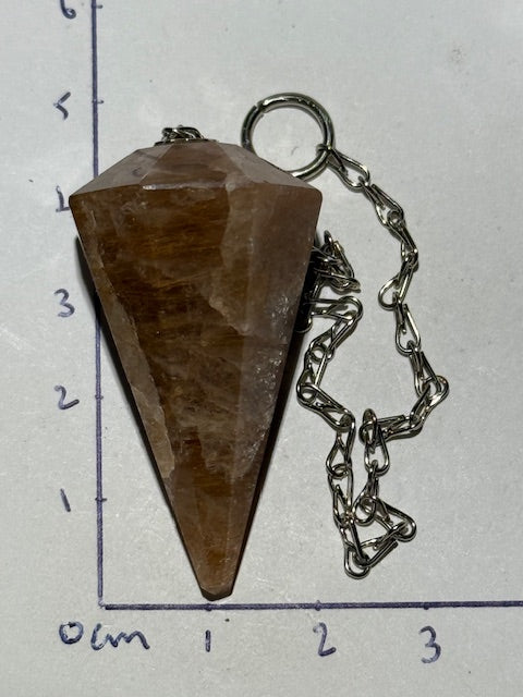 Quartz Rooster Tail Pendulum (Amphibolia)