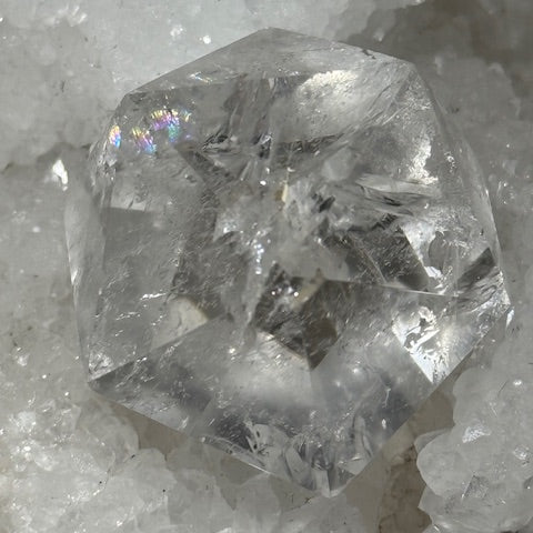 Icosaèdre en Quartz Lémurien