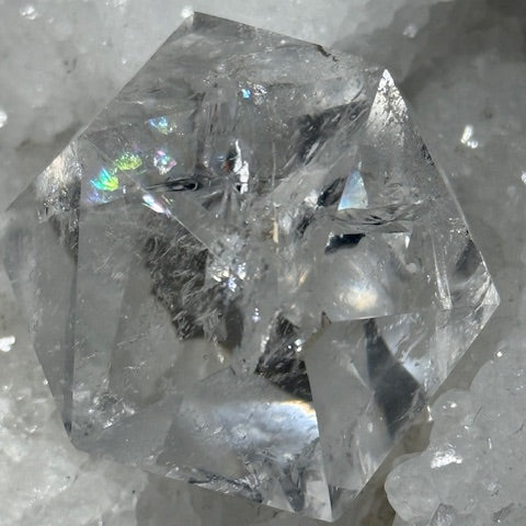 Icosaèdre en Quartz Lémurien