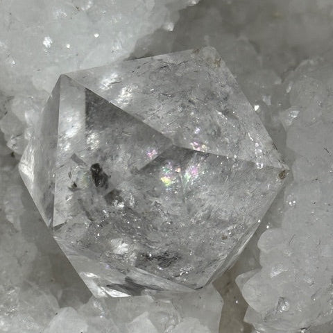 Icosaèdre en Quartz Lémurien