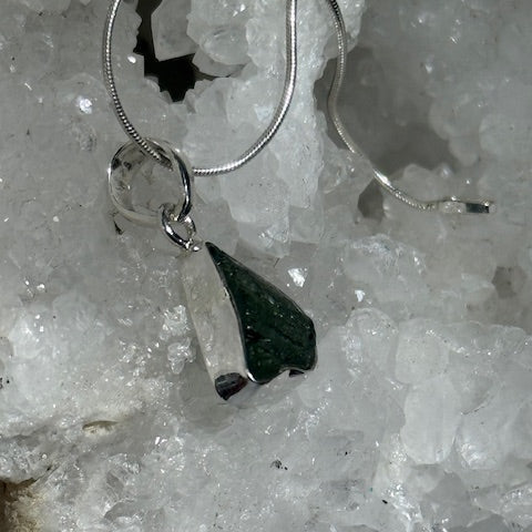 Pendentif Moldavite (Monture Argent )