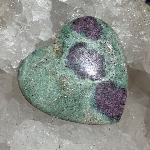 Coeur Rubis sur Fuschite