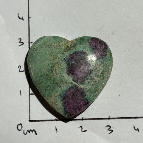 Coeur Rubis sur Fuschite