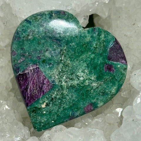 Coeur Rubis sur Fuschite