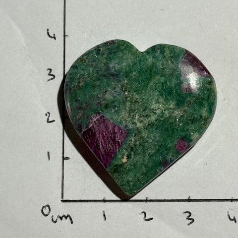 Coeur Rubis sur Fuschite