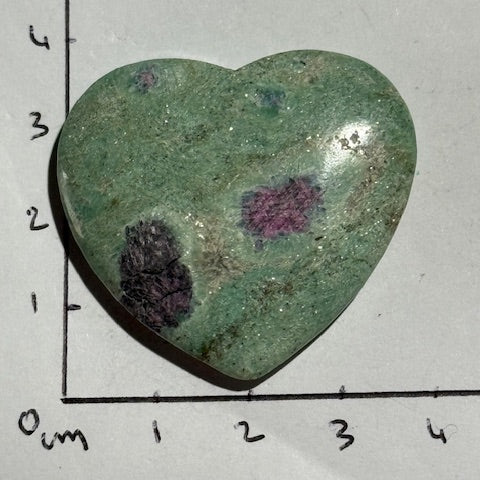 Coeur Rubis sur Fuschite