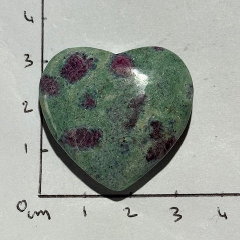 Coeur Rubis sur Fuschite