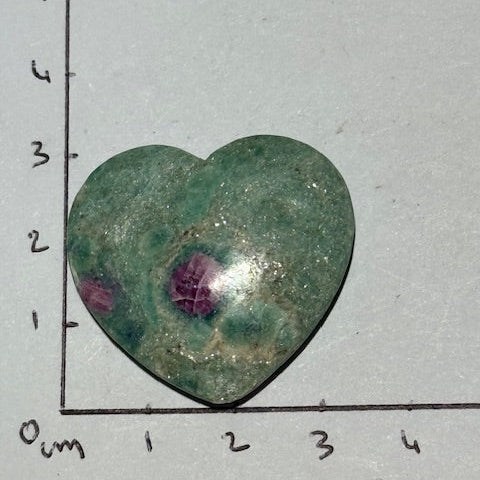 Coeur Rubis sur Fuschite