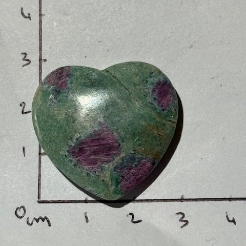 Coeur Rubis sur Fuschite