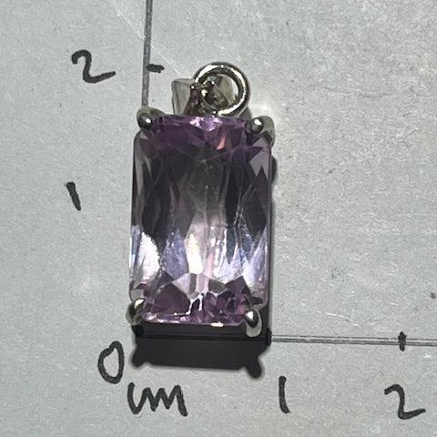 Kunzite Pendant (Silver Setting)