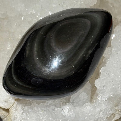 Huichol Manta Obsidian Celestial Eye