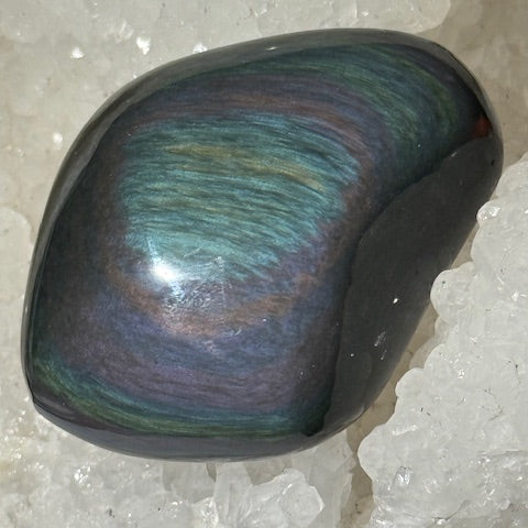 Huichol Manta Obsidian Celestial Eye