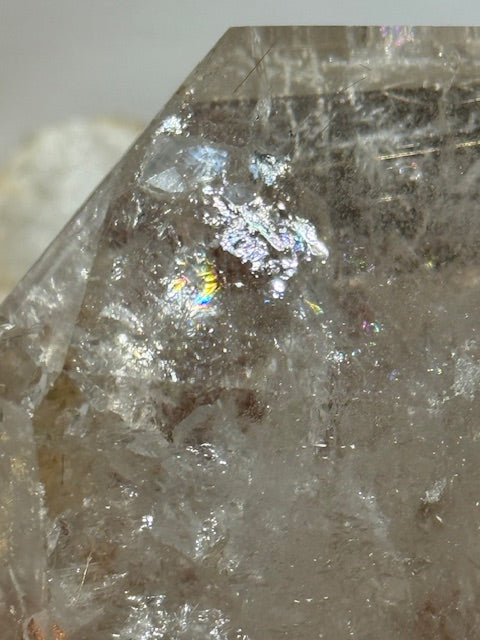 Quartz Lémurien Frappé par la Foudre – Manifestation / Temporel / Rutilé SPÉCIMEN RARE