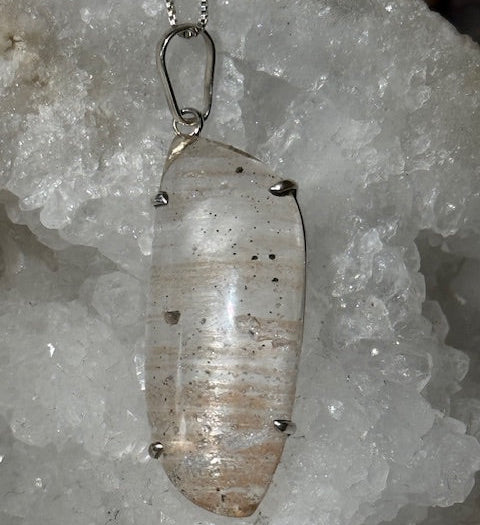 Pendenti Quartz  Lémurien Tangérine
