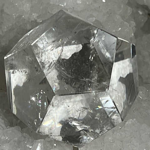 Dodécaèdre en Quartz Lémurien