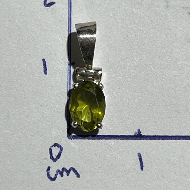 Peridot Pendant (Silver Setting)