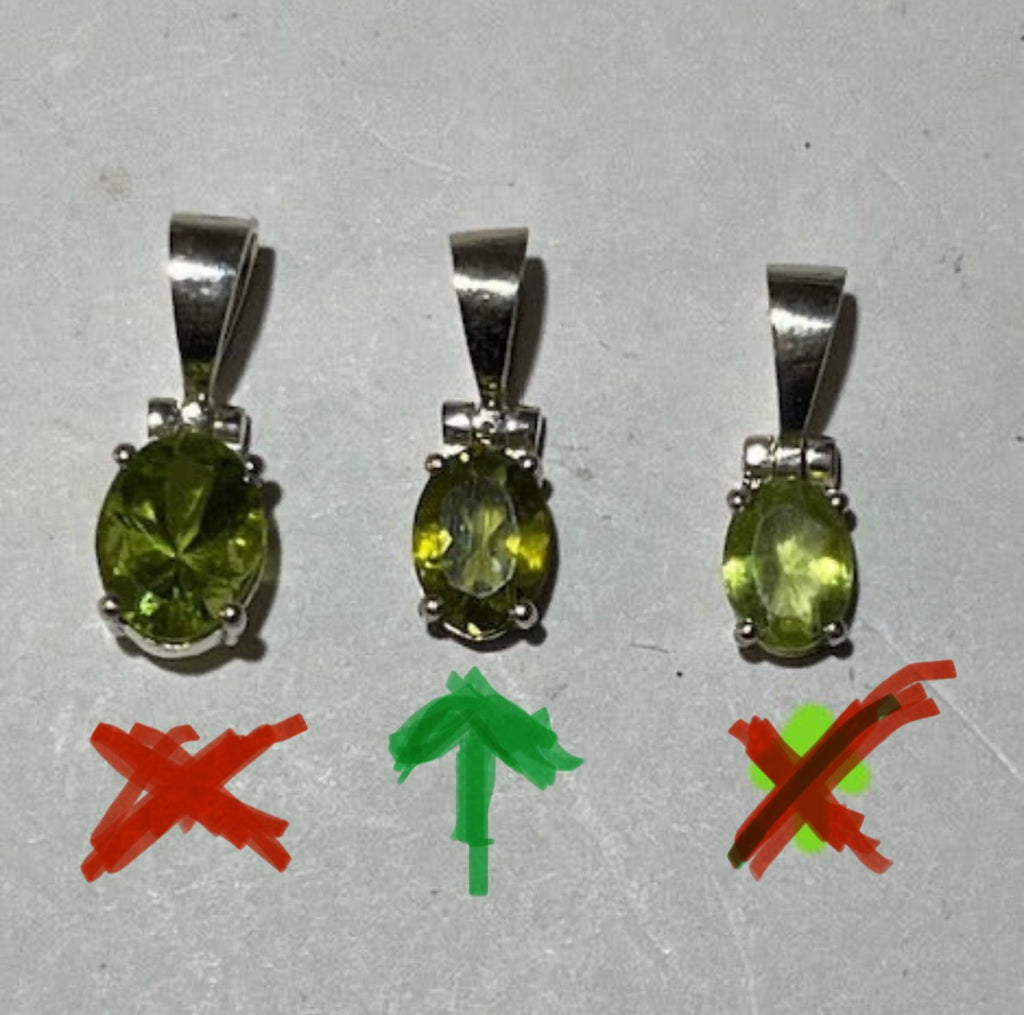 Peridot Pendant (Silver Setting)