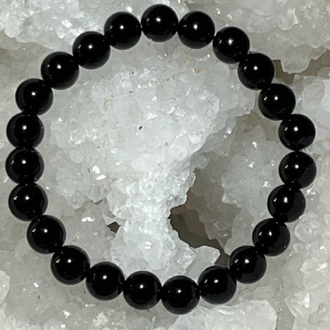 Bracelet Obsidienne Noire 8mm