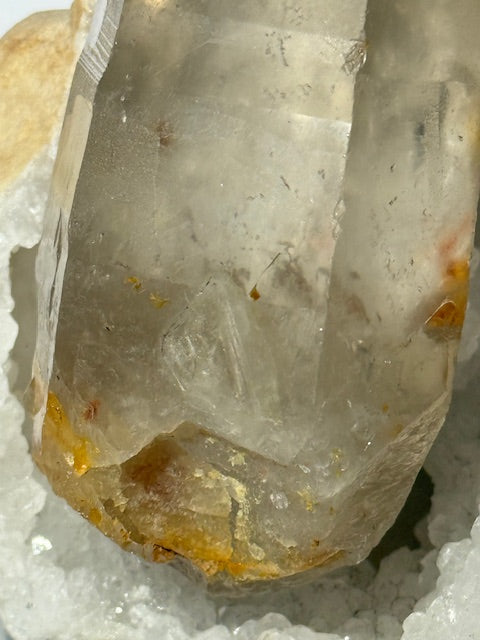 Quartz Lémurien  Citrine Frappé par la Foudre