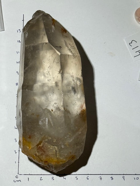Quartz Lémurien  Citrine Frappé par la Foudre