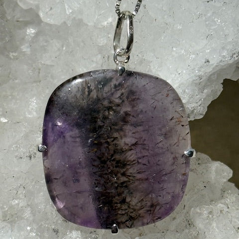 Pendentif Auralite 23 (Monture Argent )