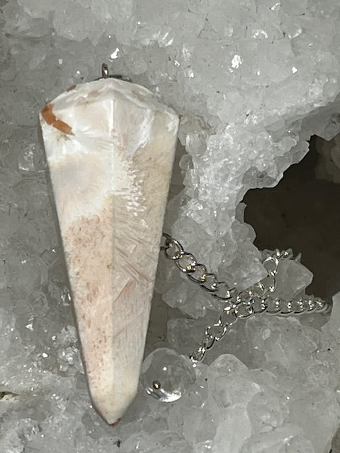 Scolecite with Stilbite
