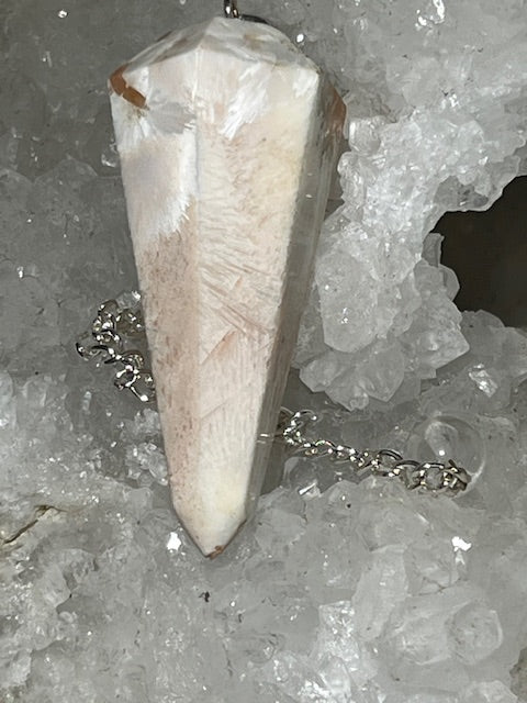 Scolecite with Stilbite