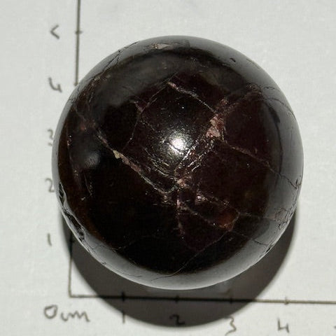 Sphère Grenat Rouge