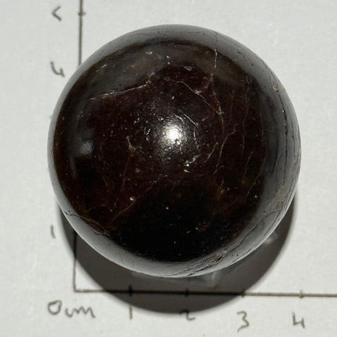 Sphère Grenat Rouge