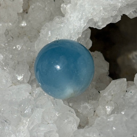 Aquamarine Sphere (Blue Beryl) Grade A+