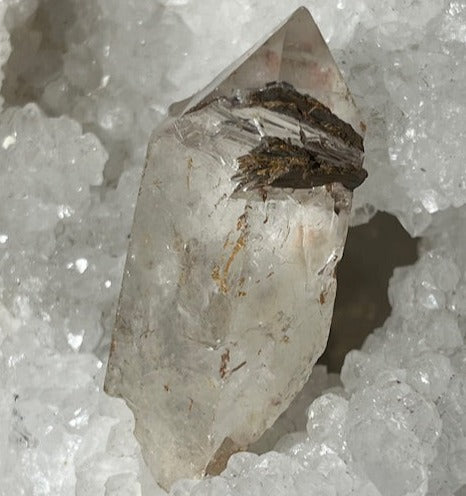 Brookite sur quartz