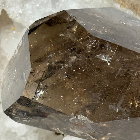 Pointe Citrine Naturelle avec rutile doré