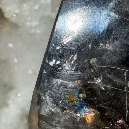 Pointe Citrine Naturelle avec rutile doré