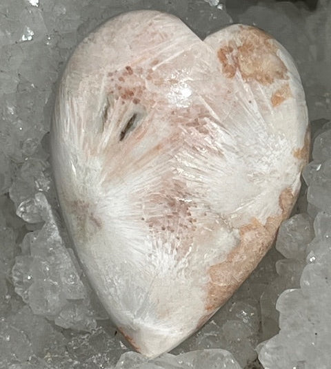 Coeur Scolécite avec Stilbite