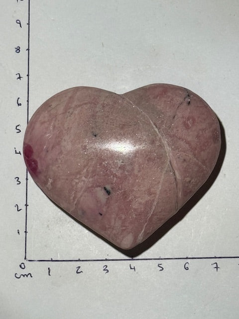 Rhodonite Heart (Peru)