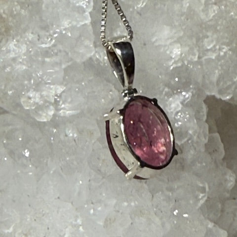 Pendentif Rubellite (Tourmaline Rouge)