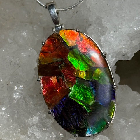 Pendentif Ammolite du Canada 