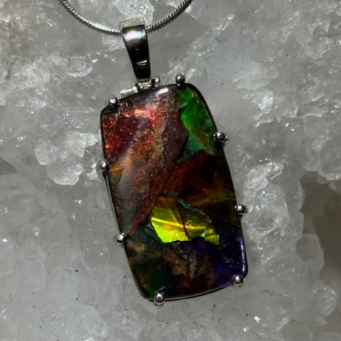 Pendentif Ammolite du Canada 