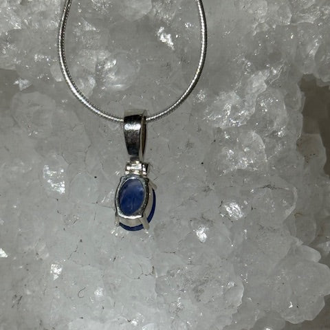 Pendentif Saphir bleu 