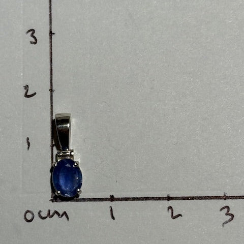 Pendentif Saphir bleu 