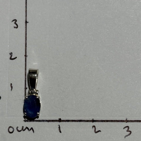 Pendentif Saphir bleu