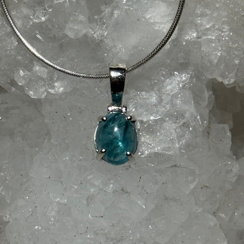 Pendentif Apatite Bleue 