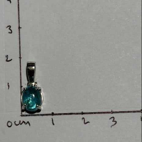 Pendentif Apatite Bleue 