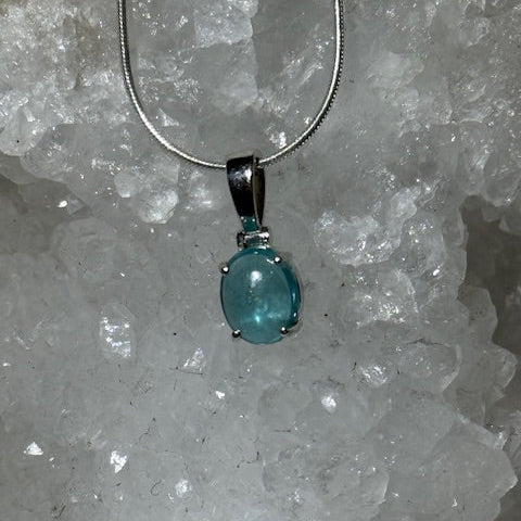 Pendentif Apatite Bleue 