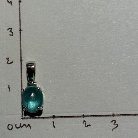 Pendentif Apatite Bleue 