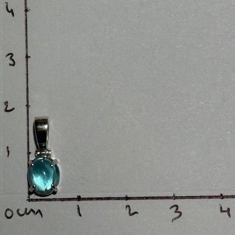 Pendentif Apatite Bleue 