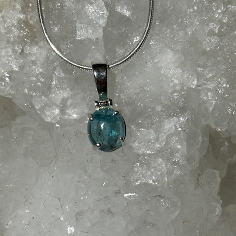 Pendentif Apatite Bleue 