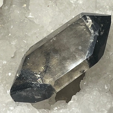 Quartz Fantôme noir Biterminé Temporel et Tantrique Jumeau