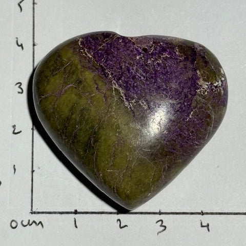 Coeur Stichtite avec Serpentine