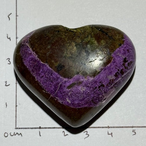 Coeur Stichtite avec Serpentine